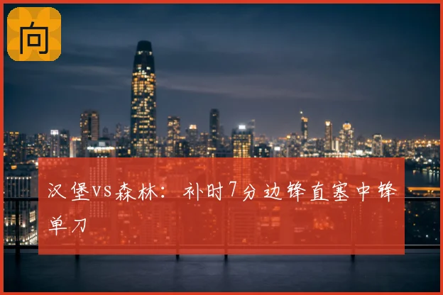 汉堡vs森林：补时7分边锋直塞中锋单刀